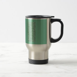 Mint Green with faux glitter Travel Mug