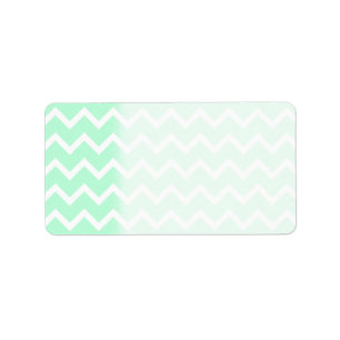 Mint Green Zigzag Chevron Stripes. Label
