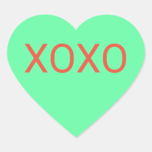 Mint Heart Candy Sticker