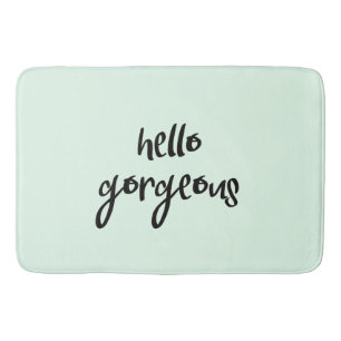 Mint Hello Gorgeous Bath Mat