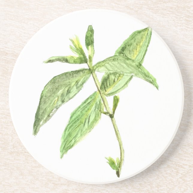 Mint herb coaster (Front)