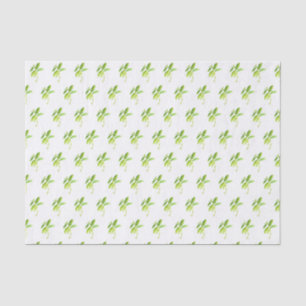 Mint herb Watercolor Greenery Mom Pattern Rustic  Tissue Paper