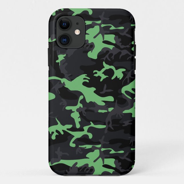 Mint Highlights Camo Case-Mate iPhone Case (Back)