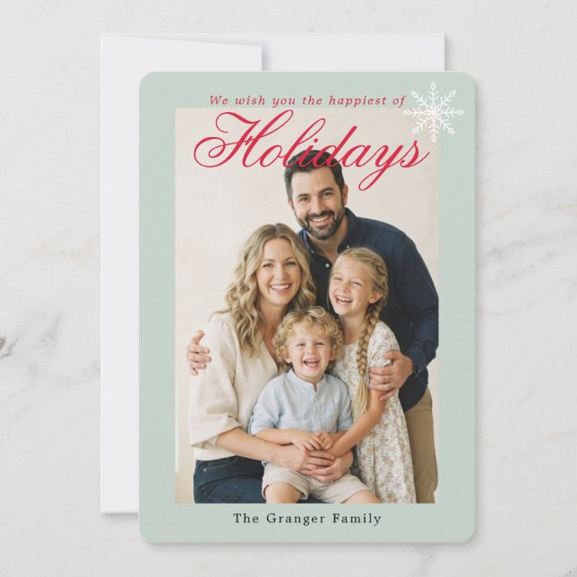 Mint Holiday Card (Front)
