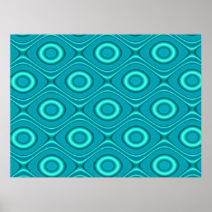 Mint Hoops Poster