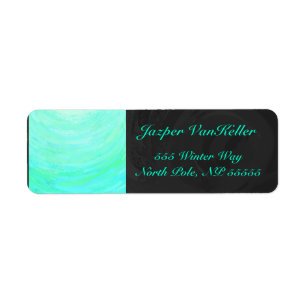 Mint Ice Blue and Black Monogram