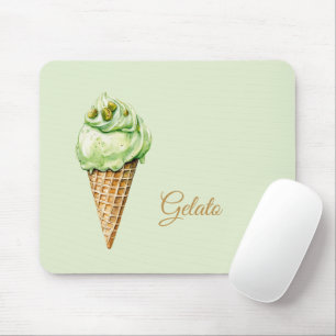 Mint Ice Cream Gelato Birthday  Mouse Pad