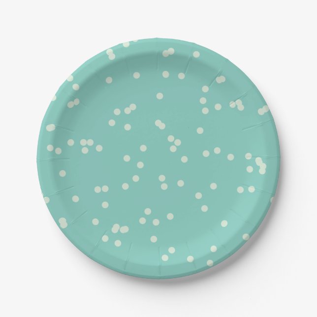 Mint Ice Cream Sparkler Boy 1st Birthday Party Paper Plate (Front)