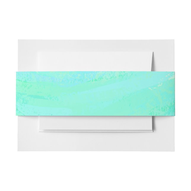Mint Ice Invitation Belly Band (Front Example)