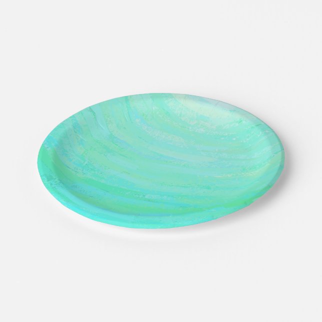 Mint Ice Paper Plate (Angled)