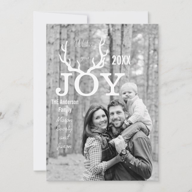 Mint Joy Deer Antler Holiday Christmas (Front)