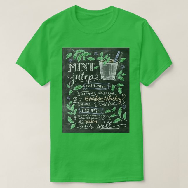 Mint Julep Blackboard T-Shirt (Design Front)