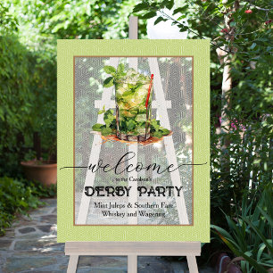 Mint Julep Derby Welcome Acrylic Sign