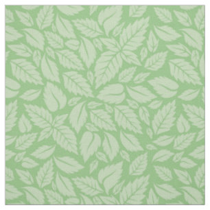 Mint Leaves Pattern Fabric