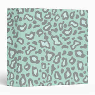 Mint Leopard School Teacher Class Binder Gift