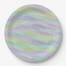 Mint Lilac Yellow Abstract
