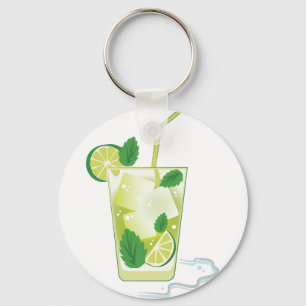 Mint & Lime Drink Keychain
