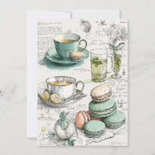 Mint & Macarons Minty Fresh Invitation