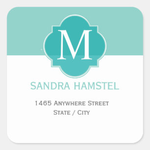 Mint Mint Green Solid Colour Square Sticker