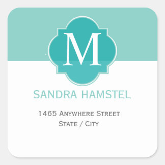 Mint Mint Green Solid Colour Square Sticker