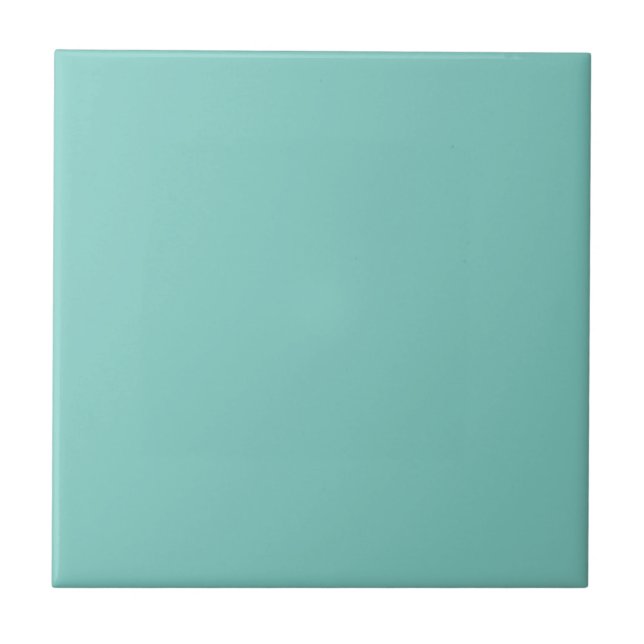 Mint Mint Green Solid Colour Tile (Front)