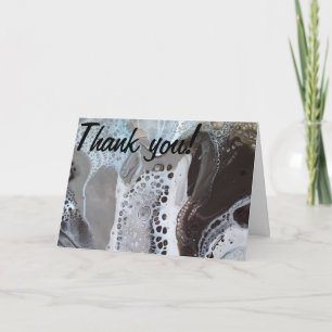 “Mint mocha bubbles with foam” Thank you Card