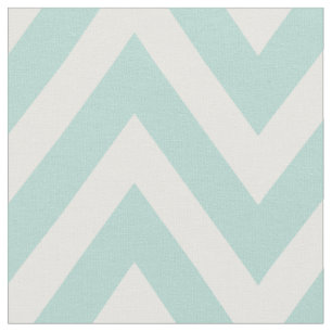 Mint Modern Chevron Large Scale Fabric