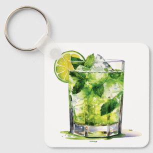 Mint Mojito With Lime Keychain