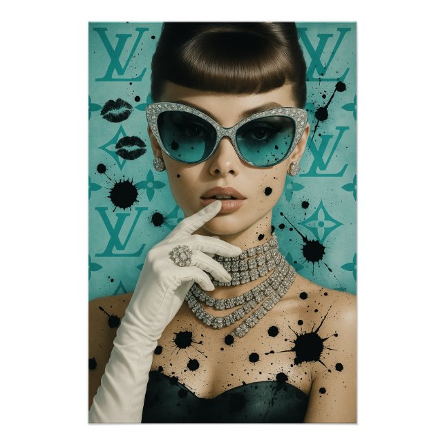 Mint Monogram Muse Poster (Front)