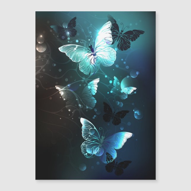 Mint Night Butterflies (Front)