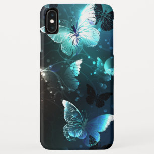 Mint Night Butterflies iPhone XS Max Case