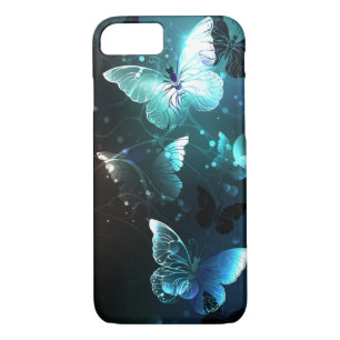 Mint Night Butterflies Case-Mate iPhone Case