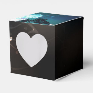 Mint Night Butterflies Favor Box