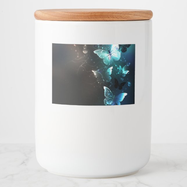 Mint Night Butterflies Food Label (Front)