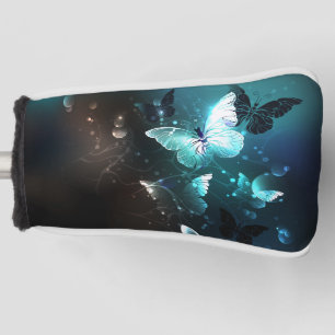 Mint Night Butterflies Golf Head Cover