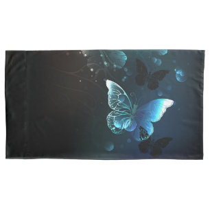 Mint Night Butterflies Pillowcase