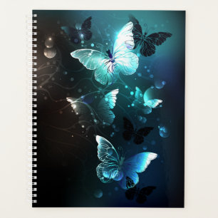 Mint Night Butterflies Planner
