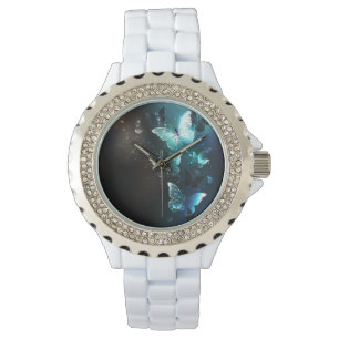 Mint Night Butterflies Watch