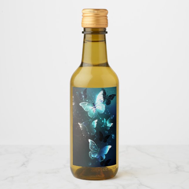Mint Night Butterflies Wine Label (Front)