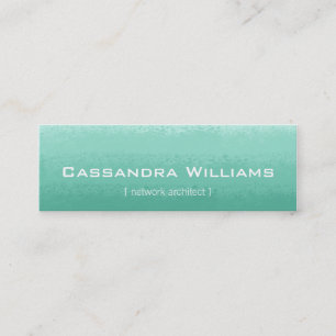 Mint Ombre Micro Mini Business Cards