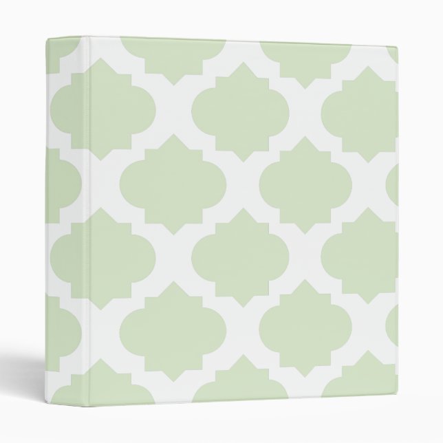 Mint Ornate Pattern Binder (Front/Spine)