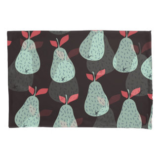 Mint Pears: Vintage Seamless Texture Pillowcase