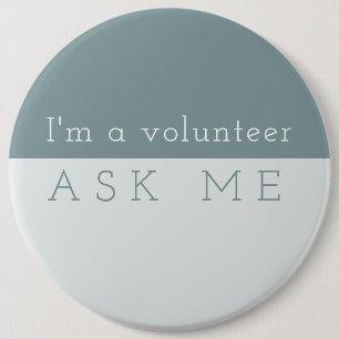 MINT Perfection. ASK ME 6 Inch Round Button