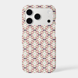 Mint Pink Botanical Lattice Pattern