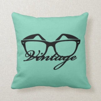 Mint/Pink Vintage Throw Pillow