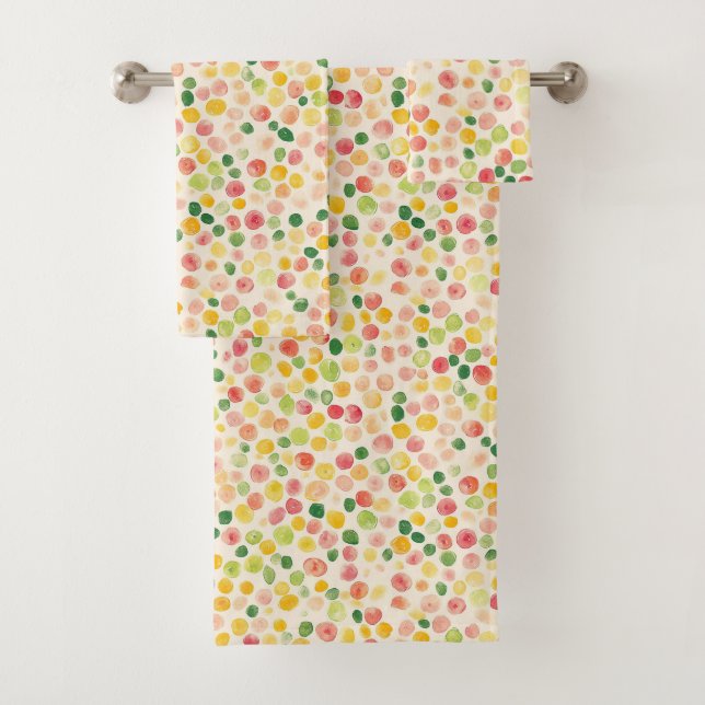 Mint Pink Yellow Green Fruity Dots  (En situation)