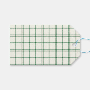 Mint Plaid Gift Tags