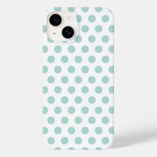 Mint Polka Dot Case-Mate iPhone 14 Case