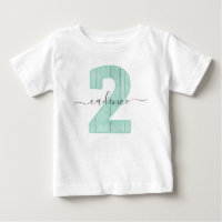 Mint Polka Dots Custom Name 2nd Birthday Party