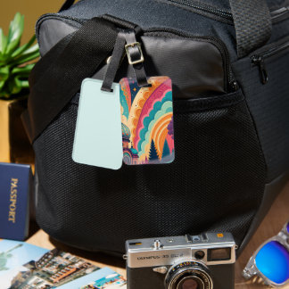 Mint Rainbow Dome Travel Luggage Tag – Customize